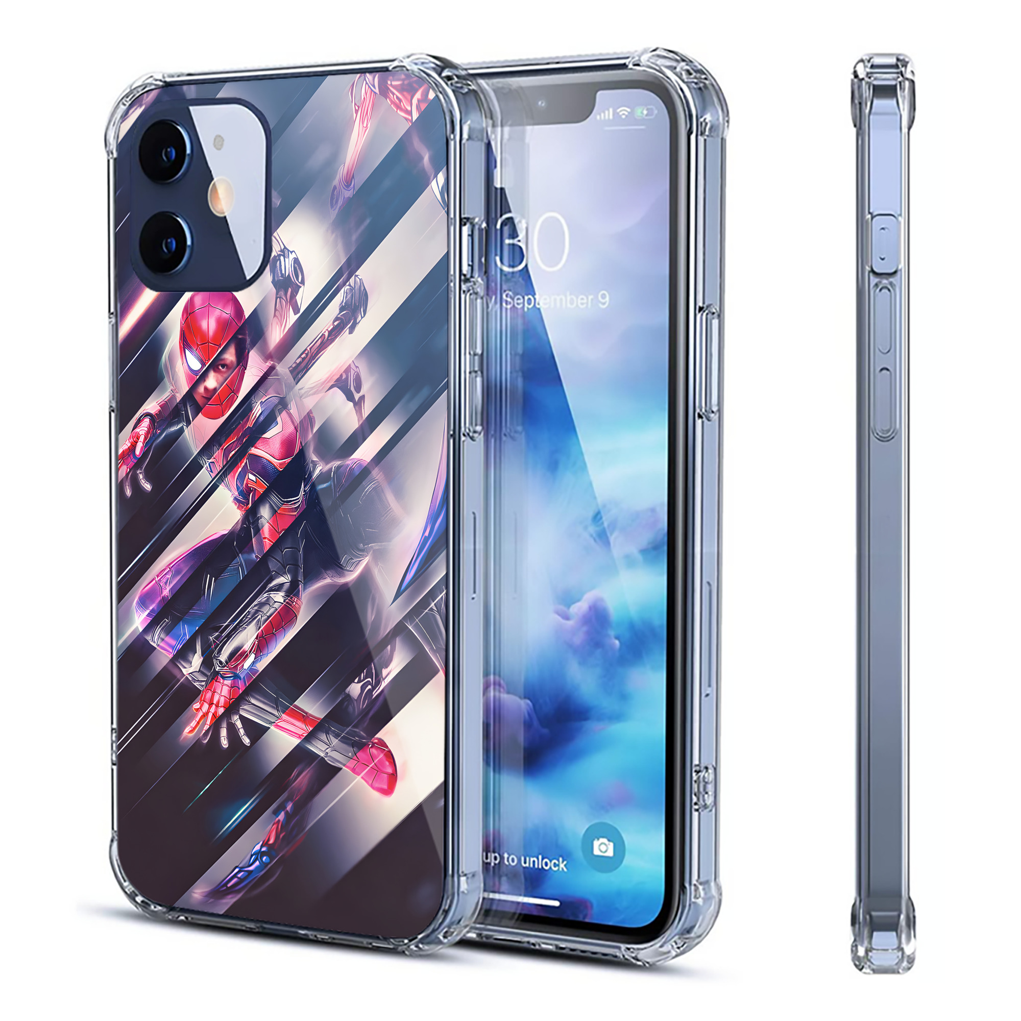 （画像用） アベンジャーズ The Avengers 【iPhone 12シリーズ対応】透明スマホケース（クリアソフトケース）